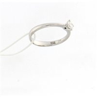 Anello Mirco Visconti Donna Solitario 4 Punte in Oro Diamante 0.15 Ct Z642/5-13 - Z642/5-13